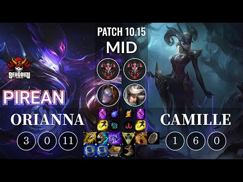SG Pirean Orianna vs Camille Mid - KR Patch 10.15