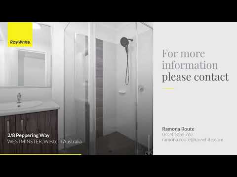 2/8 Peppering Way, Westminster, WA 6061, 2 ਕਮਰੇ, 2 ਬਾਥਰੂਮ, Unit