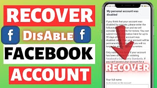 Facebook Disabled Account Recovery 2023|2024/iOS & Android