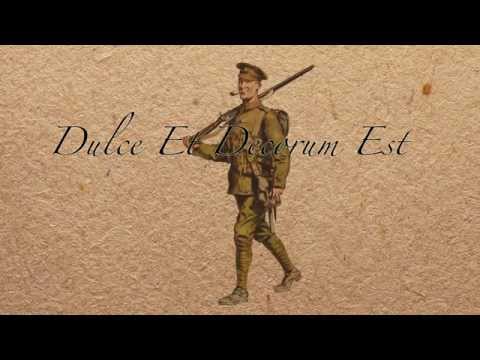 Dulce Et Decorum Est - Wilfred Owen - Christopher Eccleston - Animation