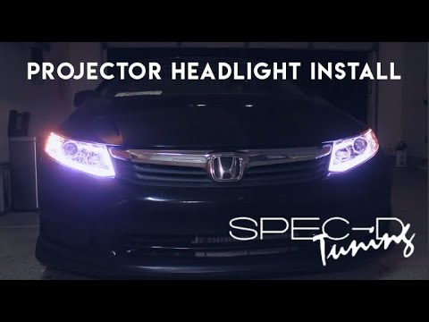 2012 Honda Civic gets Spec D Projector Headlights