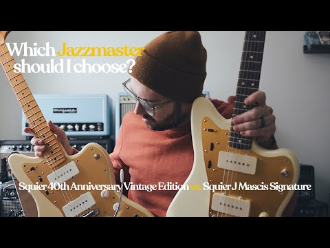 Squier Jazzmaster Shootout! | Squier 40th Anniversary Vintage Edition vs J Mascis Jazzmaster
