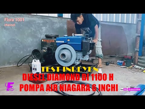 TEST INREYEN DIESEL DIAMOND DI 1100 H - POMPA AIR NIAGARA 6 INCHI