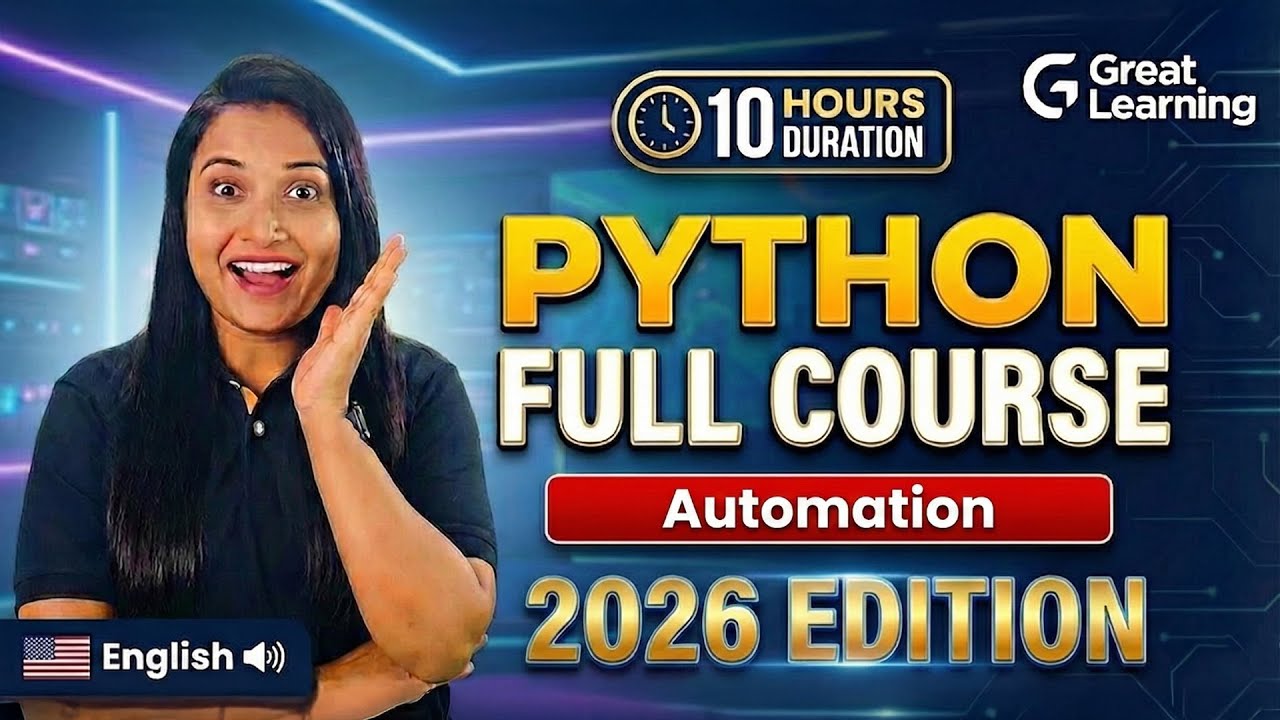 Learn Python in 2026 - Full Python Course with Automation Projects & Tutorials
