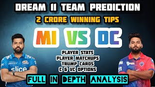 MI vs DC Dream11 Team prediction | MI vs DC  Dream11 Prediction in tamil | DC vs MI Today IPL MATCH