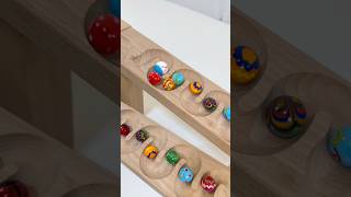 MarbleRun ASMR ☆ Cute Patterned Marbles& Big-Mouthed Frog ♪#マーブルラン #marblerun #asmr