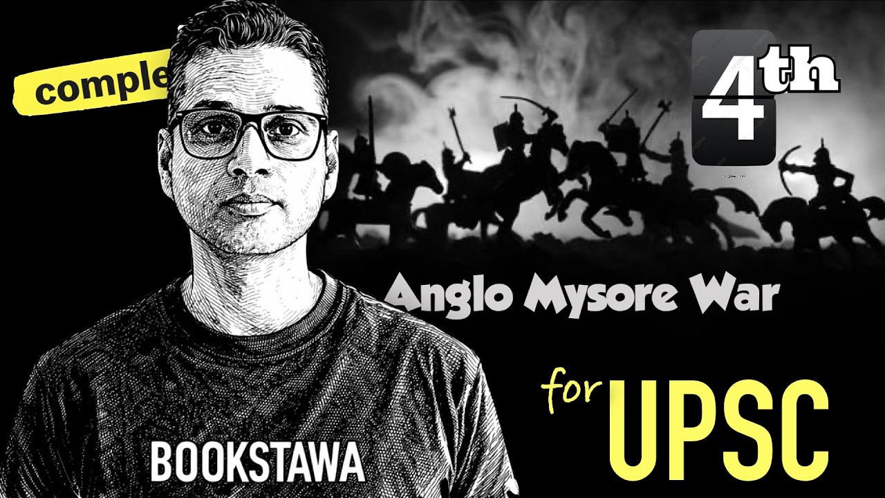 Video tutorial explaining the Fourth Anglo-Mysore War and Tipu Sultan's history