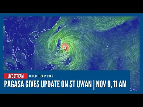 LIVE: Pagasa gives update on Super Typhoon Uwan | Nov 9, 11 AM