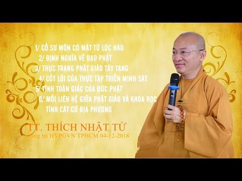 Vấn đáp: Phái cổ sư môn - Định nghĩa về đạo Phật - TT. Thích Nhật Từ 