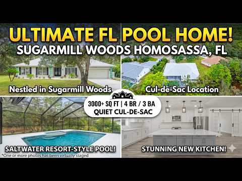 For Sale Saltwater Pool Home: Homosassa Florida MLS#848993