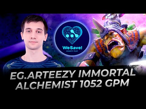Arteezy Alchemist 1052 GPM - Dota 2 Replay Full Gameplay