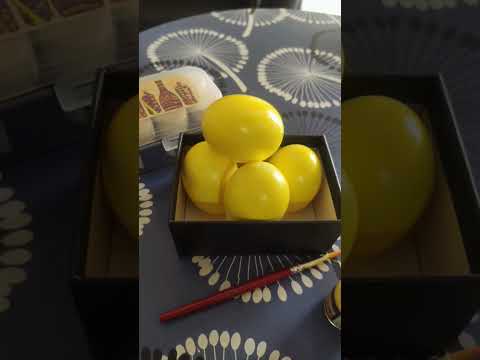 Egg Painting 🎨  || Emojis on egg || #egg art