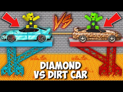 EPIC Minecraft Toyota Supra vs Diamond vs Dirt BATTLE!