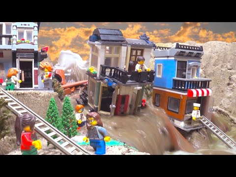 Dam Breach and Flood Chaos in my LEGO City...