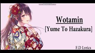 Download lagu NC Wotamin Yume to hazakura Lyrics By FD Lyrics... mp3