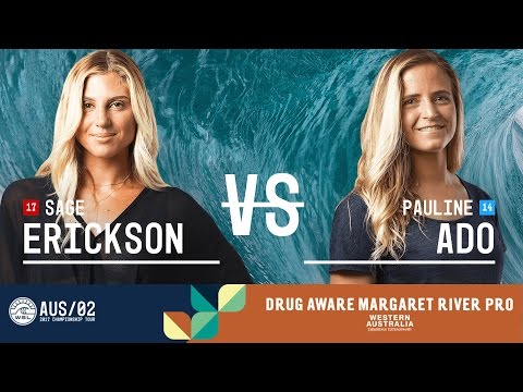 Sage Erickson vs. Pauline Ado - Round Two, Heat 5 - Drug Aware Margaret River Pro 2017 (W)