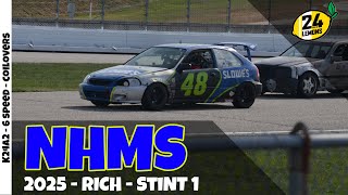 24 Hours of Lemons NHMS – Stint #1 | Rich Russo in the “Slowes” K24 Civic!