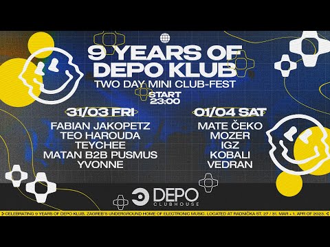 Fabian Jakopetz @ 9 Years Of DEPOklub - 31.03.2023. / Zagreb