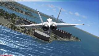[FSX] My friend flying a Hornet at Manhattan