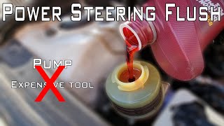 Power steering fluid flush, without pump in less than 10 minuets/Power steering fluid change/ALIMECH