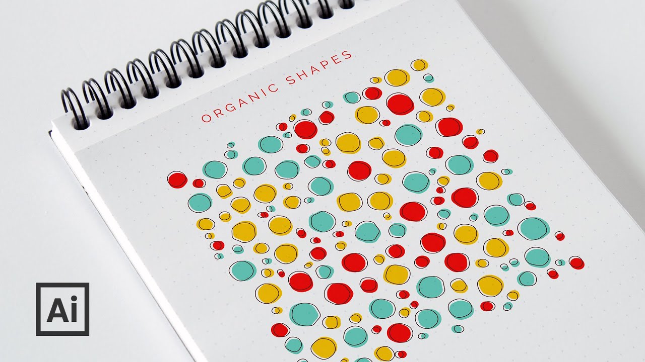 Organic Shapes Pattern | Adobe Illustrator