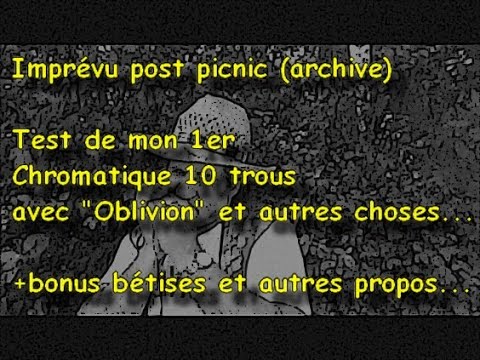 Imprévu post picnic, test d'un harmonica chromatique 10 trous, + bonus bétises.