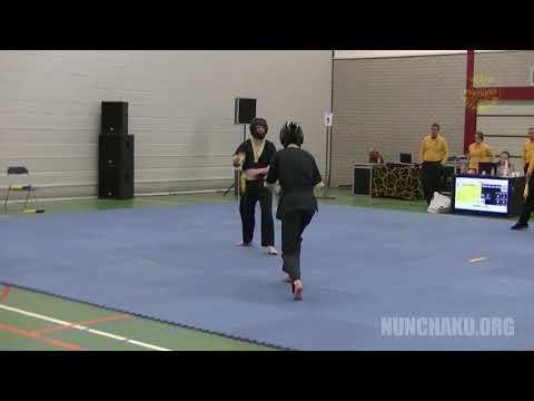 Ricardo de Jong VS Djay Czech Nunchaku kumite Dutch Open 2017