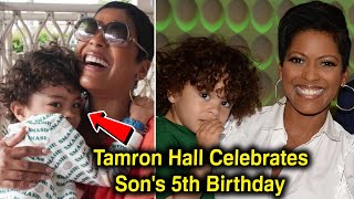 Tamron Hall Celebrates Son's 5th Birthday With An Amazing Surprise! And Stole Her Mom Whole Face