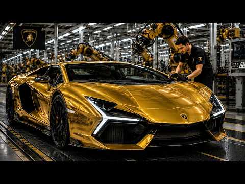 Thumbnail for Inside the Lamborghini Revuelto Factory 🇮🇹 | How the 1,001 HP V12 Hybrid Supercar Is Made by Lamborghini, Supercar, Lamborghini Revuelto, Luxury car, video, Car, Van, Robot, vide, video i