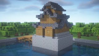 【マインクラフト】サバイバルでも簡単な和風建築！おしゃれな和風のお城の作り方 【マイクラ建築講座】