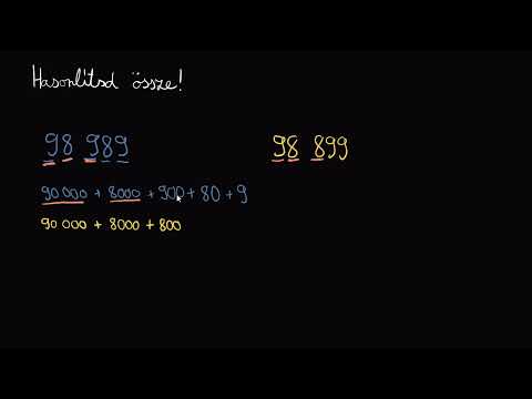 Többjegyű számok összehasonlítása | Helyi érték | Matematika | Khan Academy magyar