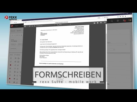 rexx Suite - mobile work - Formschreiben