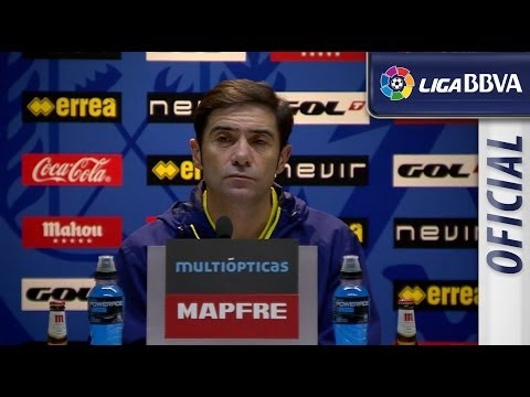 Rueda de Prensa de Marcelino García tras el Rayo Vallecano (2-5) Villarreal CF - HD