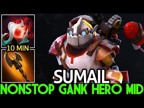 SUMAIL [Clockwerk] Nonstop Gank Hero Mid with Orchid Build Dota 2