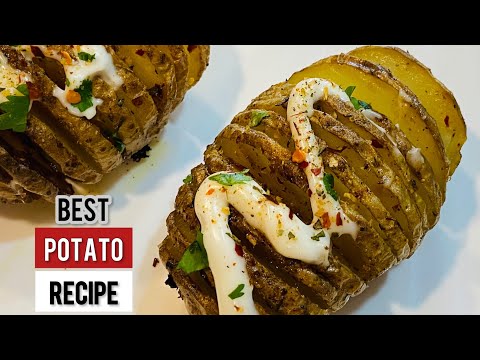 Hasselback potatoes recipe | Best baked potatoes recipe