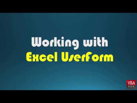 Upcoming Series - VBA working with Excel UserForm