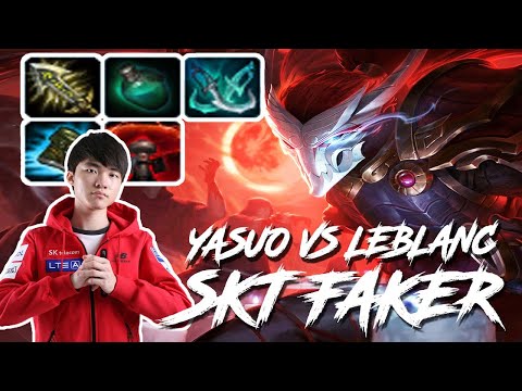 Faker - YASUO VS LEBLANC MID FULL STREAM GAMEPLAY 7.10 | League Of Legends