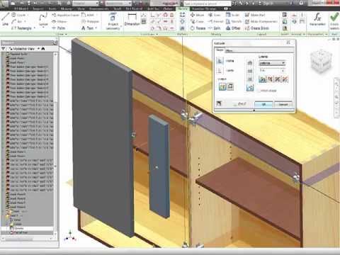 Autodesk Inventor - Woodworking - 3 Part Tutorial Woodworking 4 Inventor   2 of 3 - All Levels