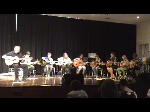 Schulkonzert am BBG - Sommerkonzert 2014 - Flötenkreis und Gitarren-AG: "Odessa Bulgar"