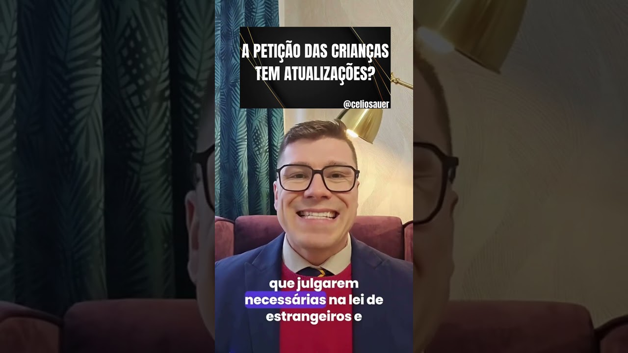 A PETIÇÃO DAS CRIANÇAS TEM ATUALIZAÇÕES?
