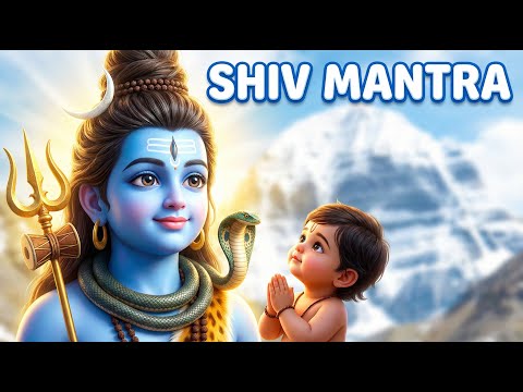 🕉️ Lord Shiva Mantra for Kids (Karpura Gauram) || Soothing Sleep Lullaby