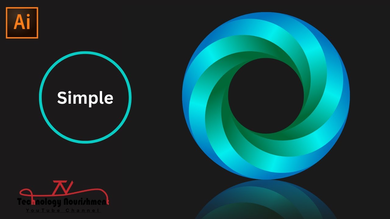 How To Create A Striking Gradient Logo In illustrator. | Complete tutorials| #gradient #logo