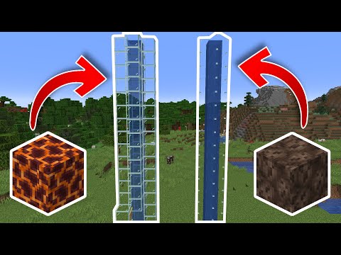 Easy Bubble Column Water Elevator in Minecraft - Tutorial