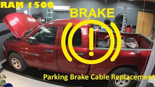 2012 hemi 1500 project X (Candy Apple) Part 12.  E/Parking Brake Cable Replacement.