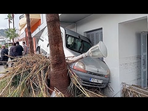 Video Thumbnail: Storm Bora kills two and causes flash flooding on Greek islands