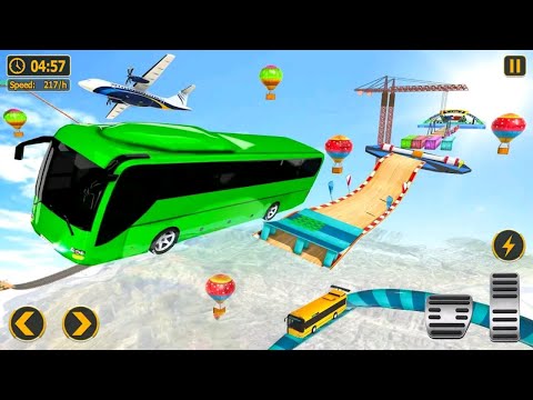 Impossible bus stunt driving 2022 - Mega ramp Racing Driving simulator