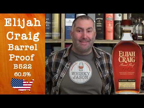Elijah Craig Barrel Proof ( B522 ) with 60.5% ABV 12 years old Kentucky Straight Bourbon Whiskey