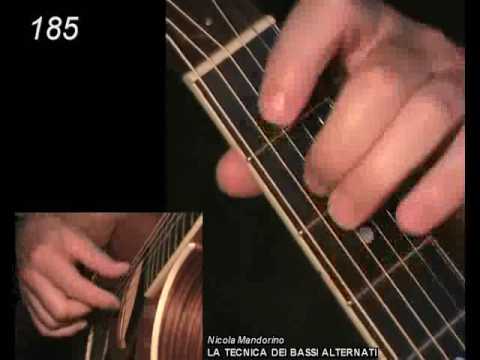 Fingerpicking lessons 183-186, Alternating Bass Guitar Method