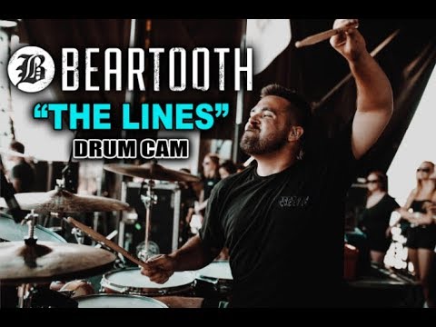 Connor Denis | Beartooth | The Lines | Drum Cam (LIVE)