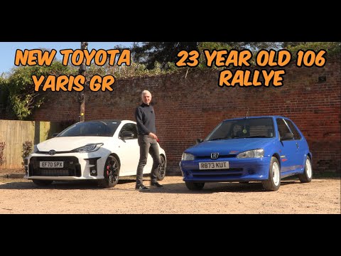 Der Yaris GR bekommt eine Tracht Prügel von einem 23 Jahre alten Peugeot 106 Rallye